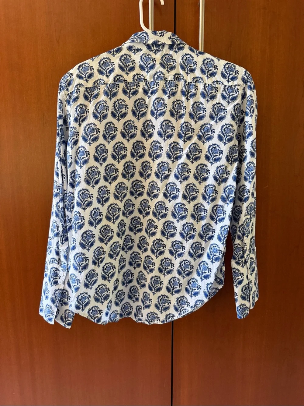 J. Crew Garçon Cotton Voile Shirt in Bouquet Block Print size 2